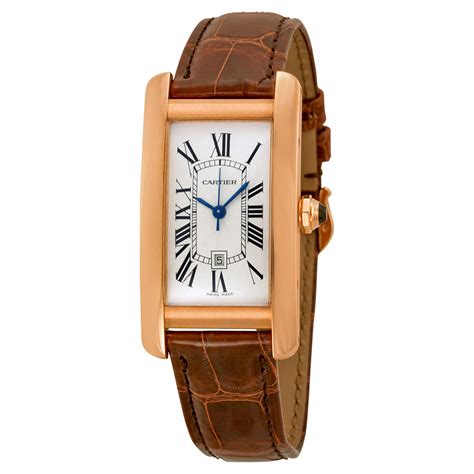 cartier tank americaine pink gold|cartier tank americaine chronograph.